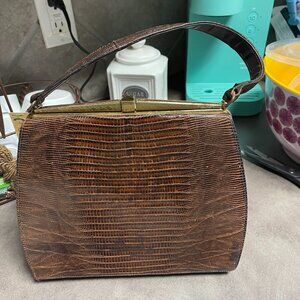 Vintage Bellestone Alligator Handbag